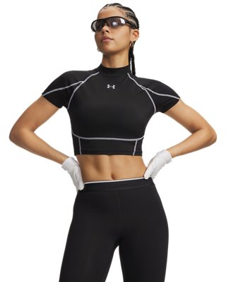 HeatGear® NEOLAST™ Women's Crop Mock Short Sleeve