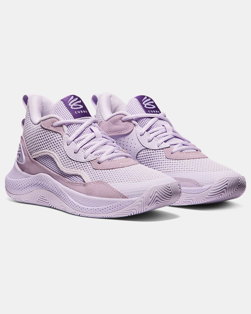 Curry 3Z 24 Suede Grade School Basketball Shoes - Image 5